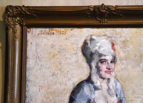 HISTORICAL PORTRAIT OIL PAINTING BY PAUL SCHIER - ADDITIONAL PHOTO 3