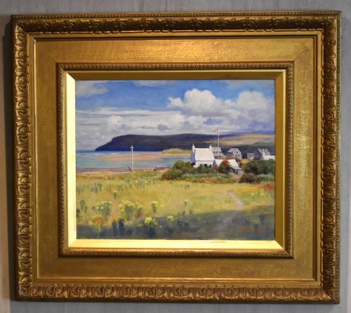 LANDSCAPE OIL PAINTING BY GEORGE HALL NEALE - ADDITIONAL PHOTO 1