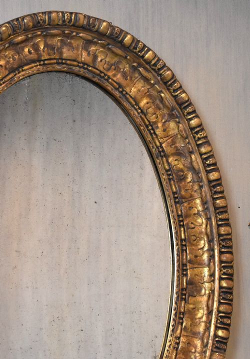 GOOD QUALITY OVAL GILT MIRROR - ADDITIONAL PHOTO 1