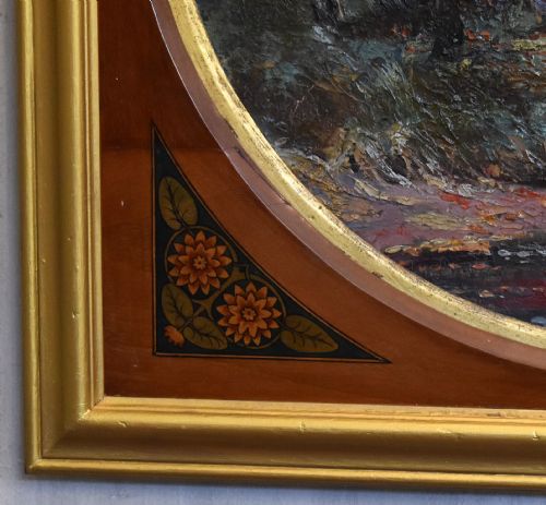 ARTS AND CRAFTS PERIOD LANDSCAPE OIL PAINTING - ADDITIONAL PHOTO 5