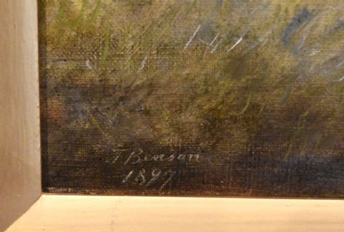 PAIR OF VICTORIAN OIL PAINTINGS OF DOGS - ADDITIONAL PHOTO 8