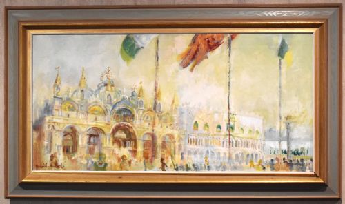 OIL PAINTING OF VENICE BY BASIL NUBEL 19231981 - ADDITIONAL PHOTO 1