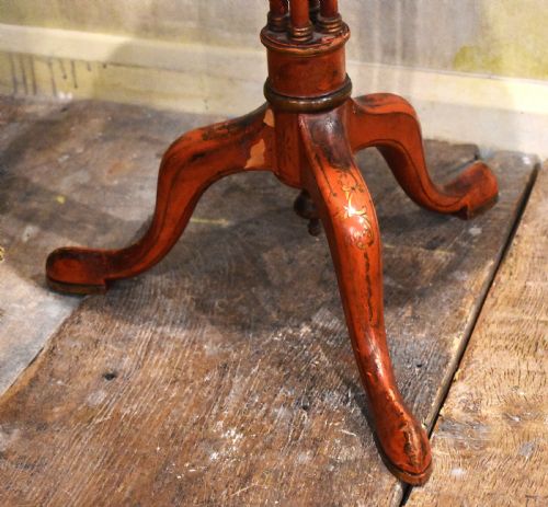 RED LACQUER WINE TABLE - ADDITIONAL PHOTO 2