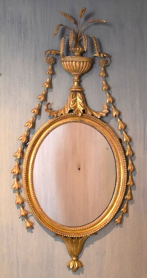 FINE GEORGIAN GILTWOOD MIRROR - ADDITIONAL PHOTO 1