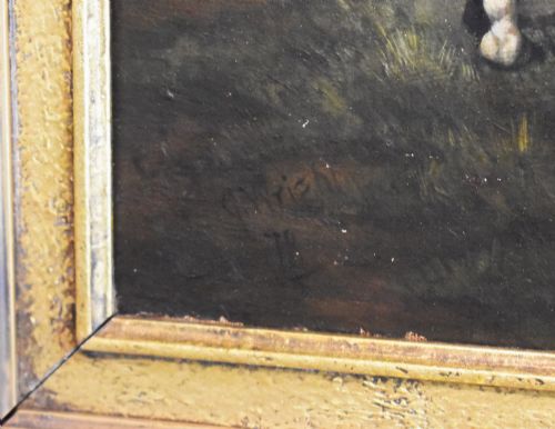 OIL PAINTING OF HORSES AFTER HERRING - ADDITIONAL PHOTO 4