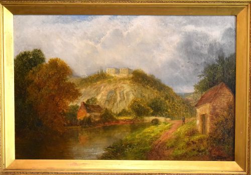 OIL PAINTING OF NOTTINGHAM CASTLE BY CHARLES LEAVER SHAW - ADDITIONAL PHOTO 2
