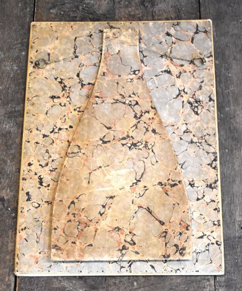 UNUSUAL PAINTED SILK MIRROR - ADDITIONAL PHOTO 6