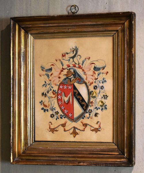 WATERCOLOUR PAINTING HERALDIC DEVICE - ADDITIONAL PHOTO 1