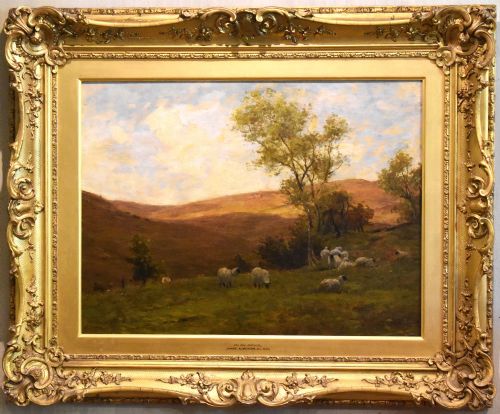 LANDSCAPE OIL PAINTING BY JAMES AUMONIER - ADDITIONAL PHOTO 2