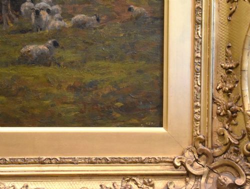 LANDSCAPE OIL PAINTING BY JAMES AUMONIER - ADDITIONAL PHOTO 5