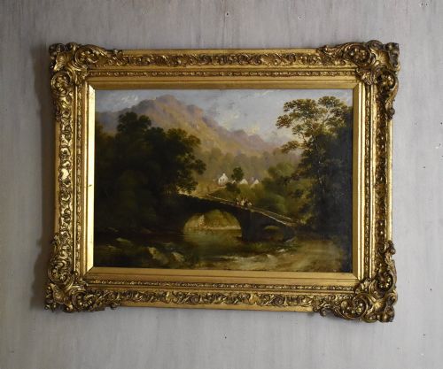 Victorian Landscape Oil Painting