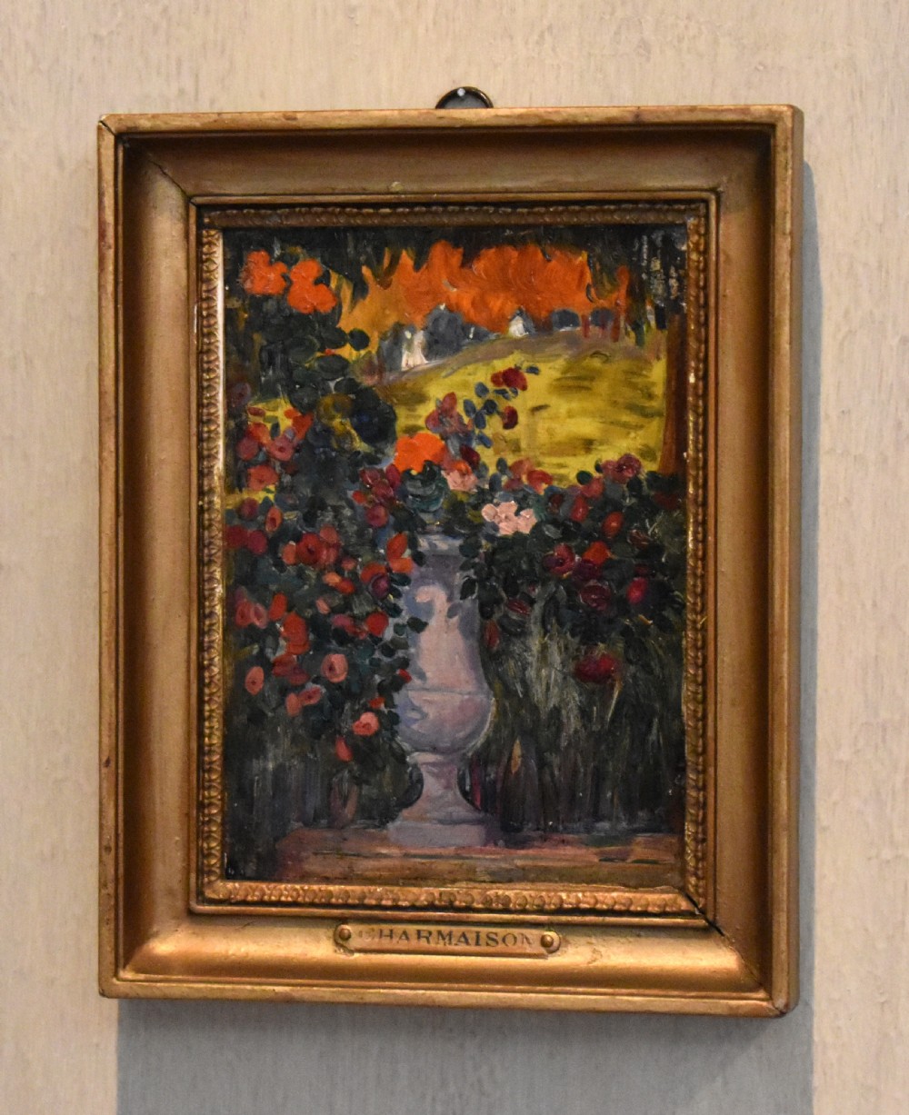 Pair of miniature oils by Raymond Louis Charmaison View VI