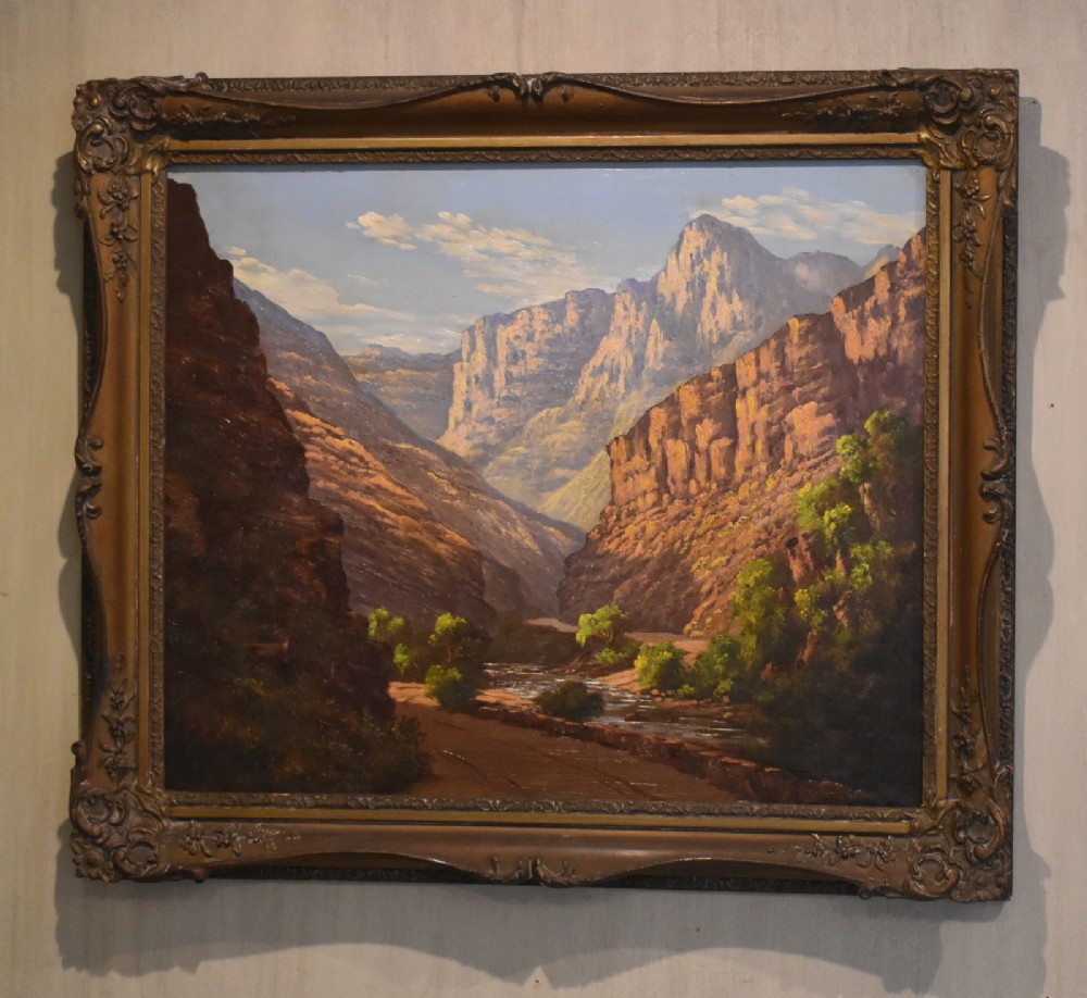South African landscape oil painting