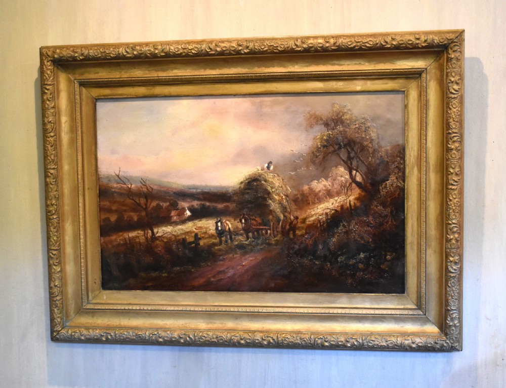 ‘On the Sussex Downs’ landscape oil painting