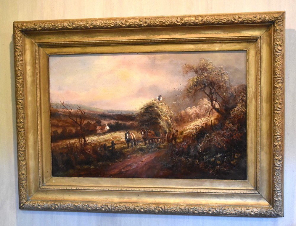 ‘On the Sussex Downs’ landscape oil painting View II