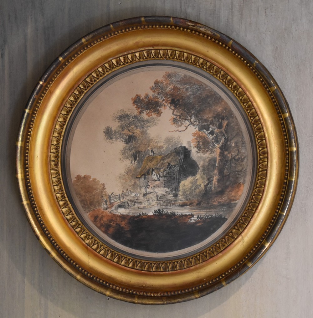 Cottage watercolour by William Payne 1760-1830 View II