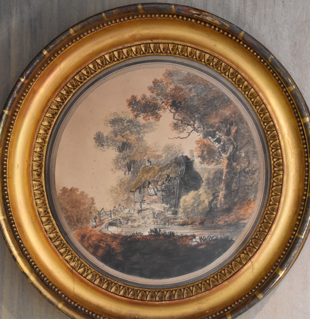 Cottage watercolour by William Payne 1760-1830 View III