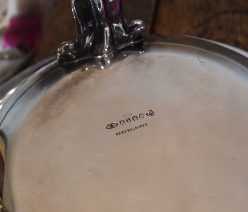 Unusual silver plate chafing/serving dish View VII