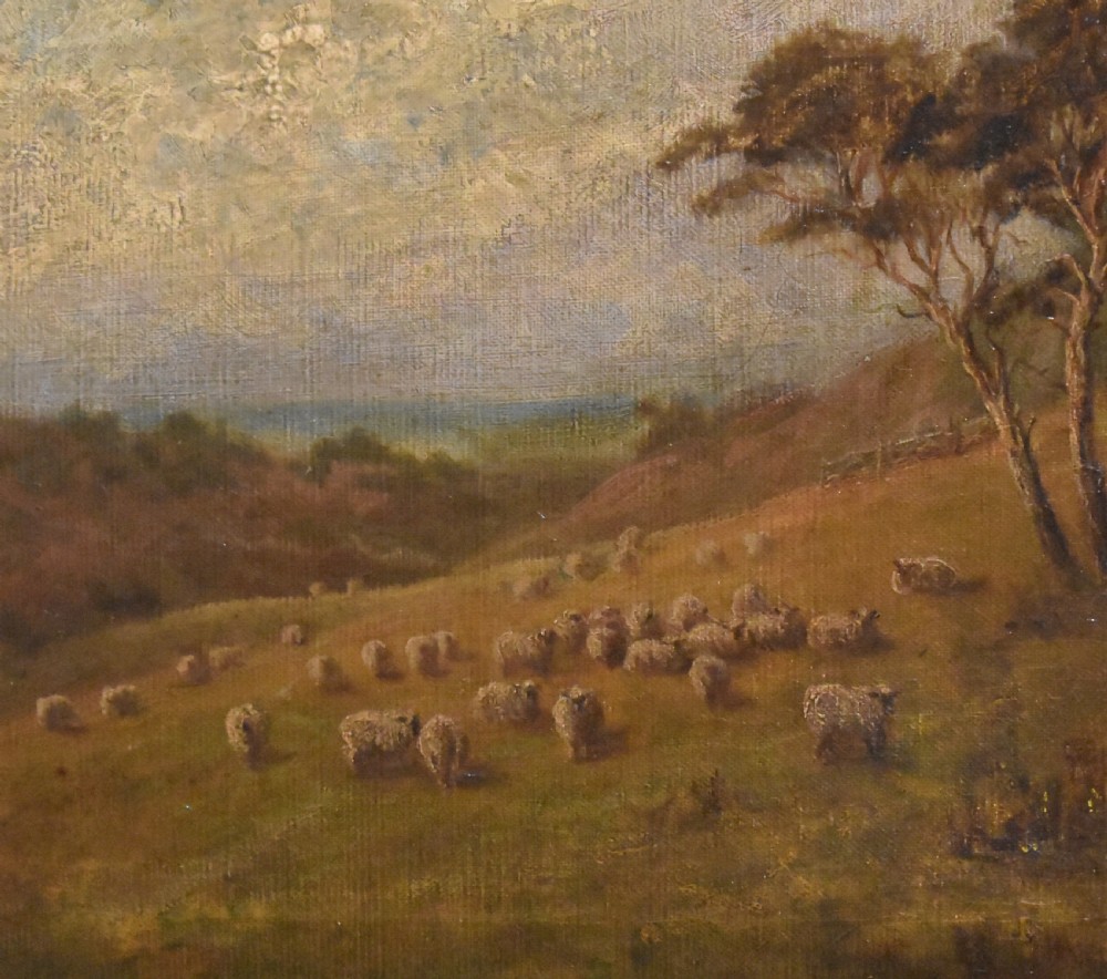 ‘A peep at the Channel, Sussex’ landscape oil painting View V