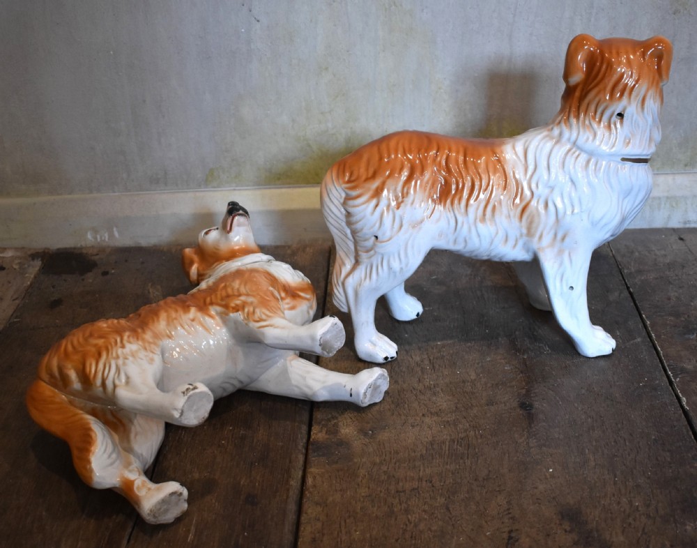 Pair of Staffordshire collie dogs View V