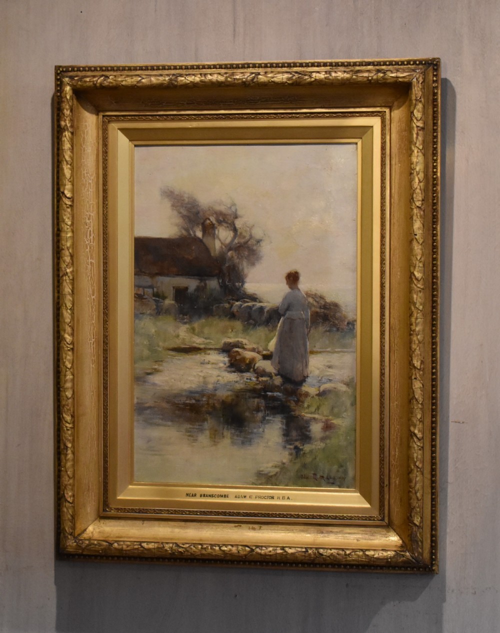 Oil painting ‘Near Branscombe’ by Adam E Proctor