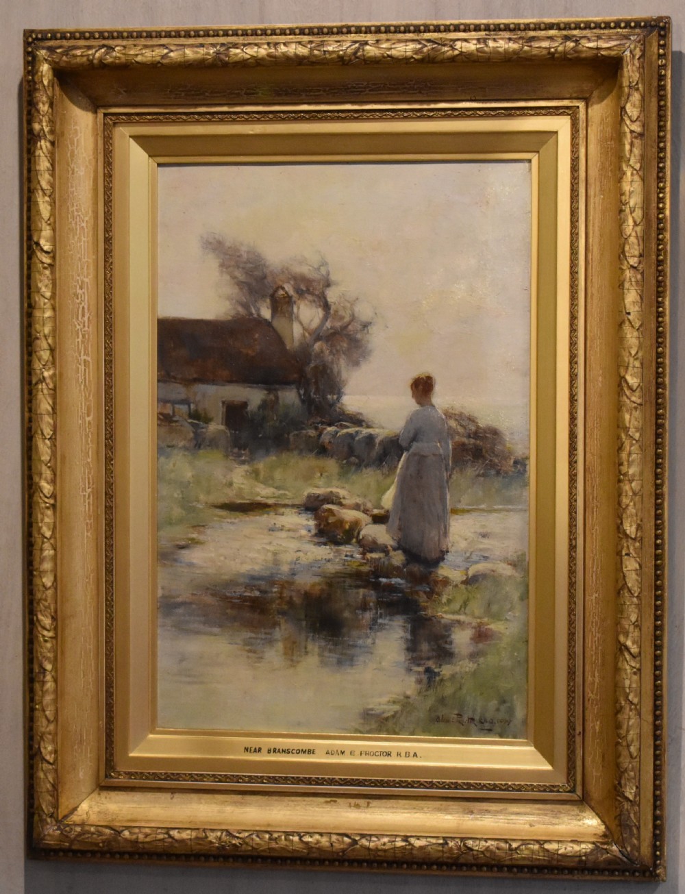 Oil painting ‘Near Branscombe’ by Adam E Proctor View II