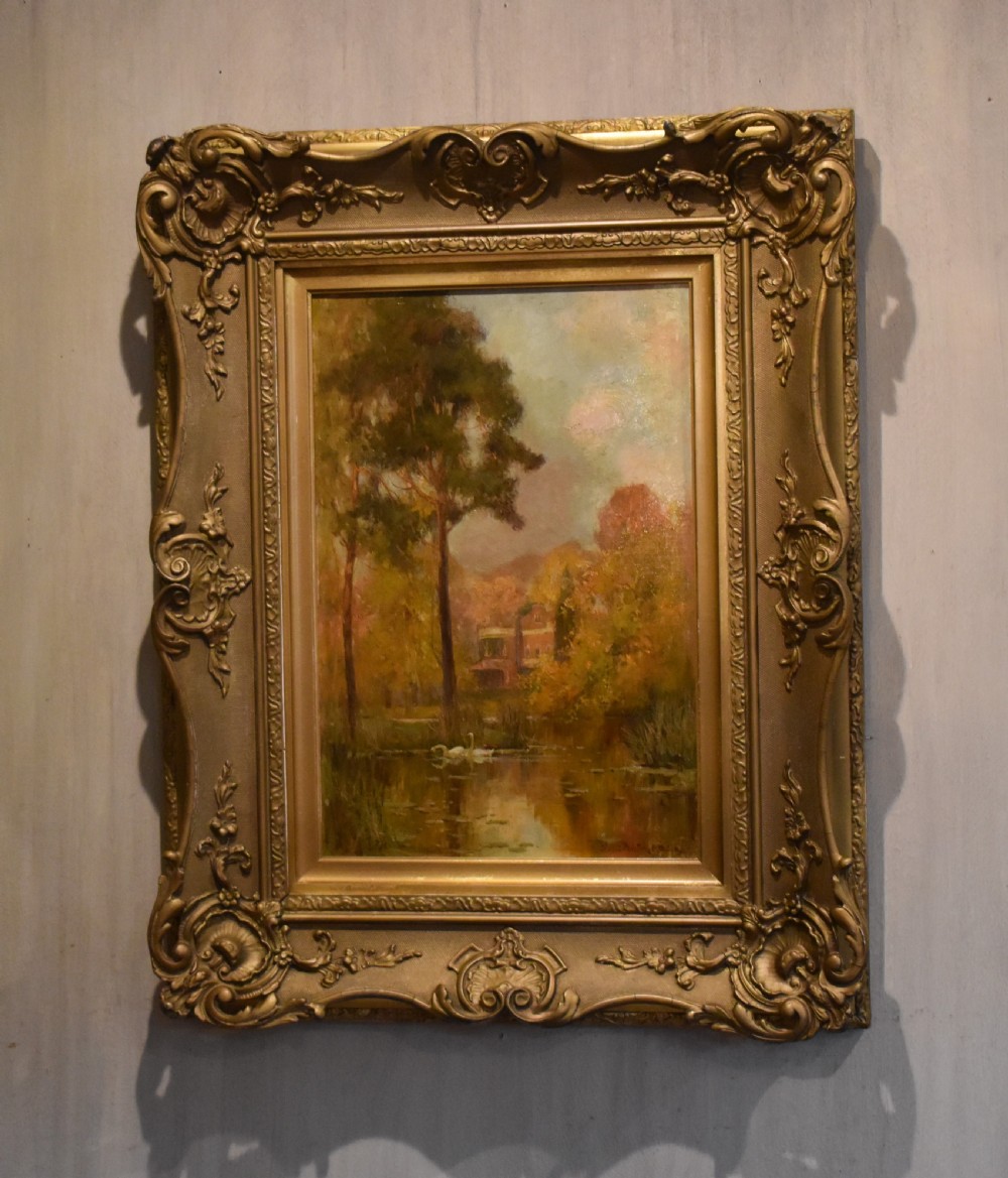 Autumnal oil painting by Adam E Proctor
