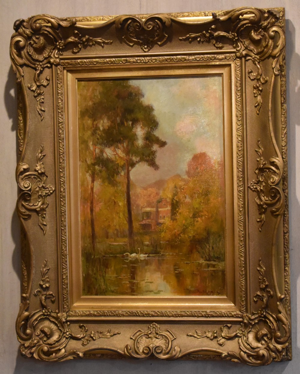 Autumnal oil painting by Adam E Proctor View II