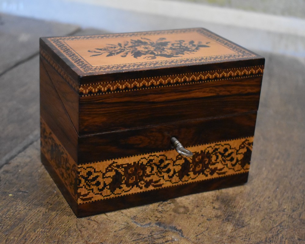 Tunbridge ware stationery box by Edmund Nye View II