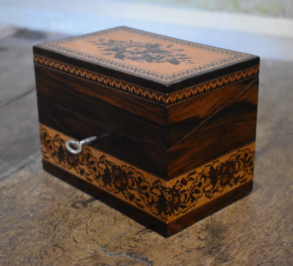 Tunbridge ware stationery box by Edmund Nye View IV