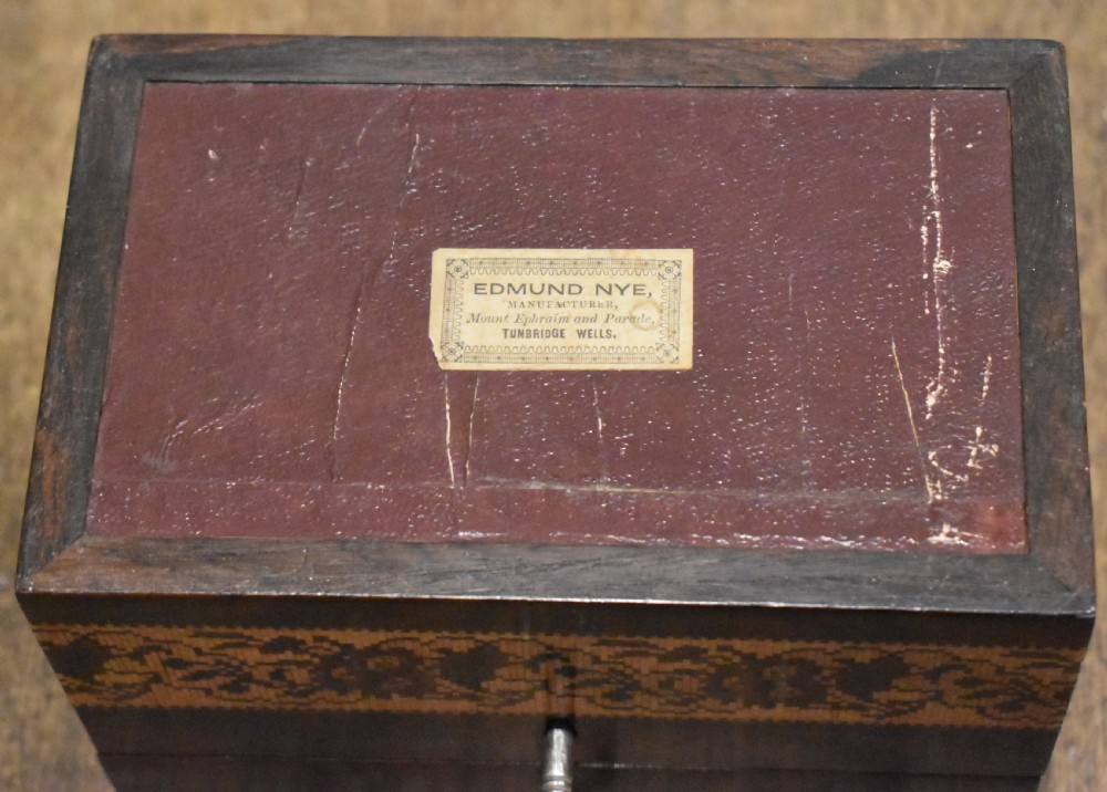 Tunbridge ware stationery box by Edmund Nye View VIII