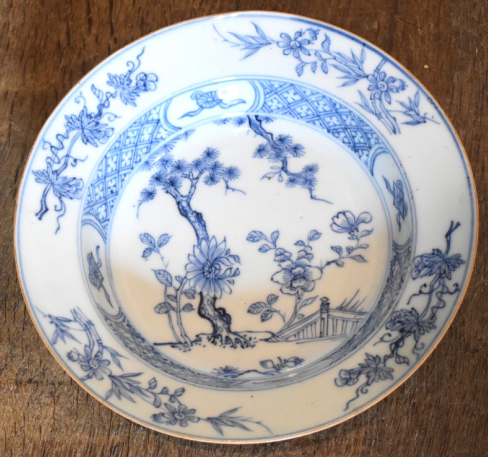 Small Chinese blue and white dish View II