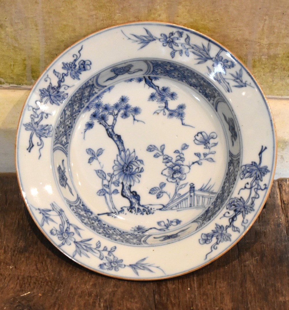 Small Chinese blue and white dish View III