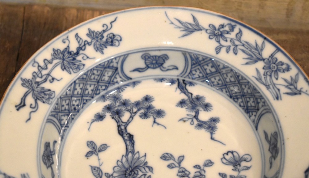 Small Chinese blue and white dish View VI