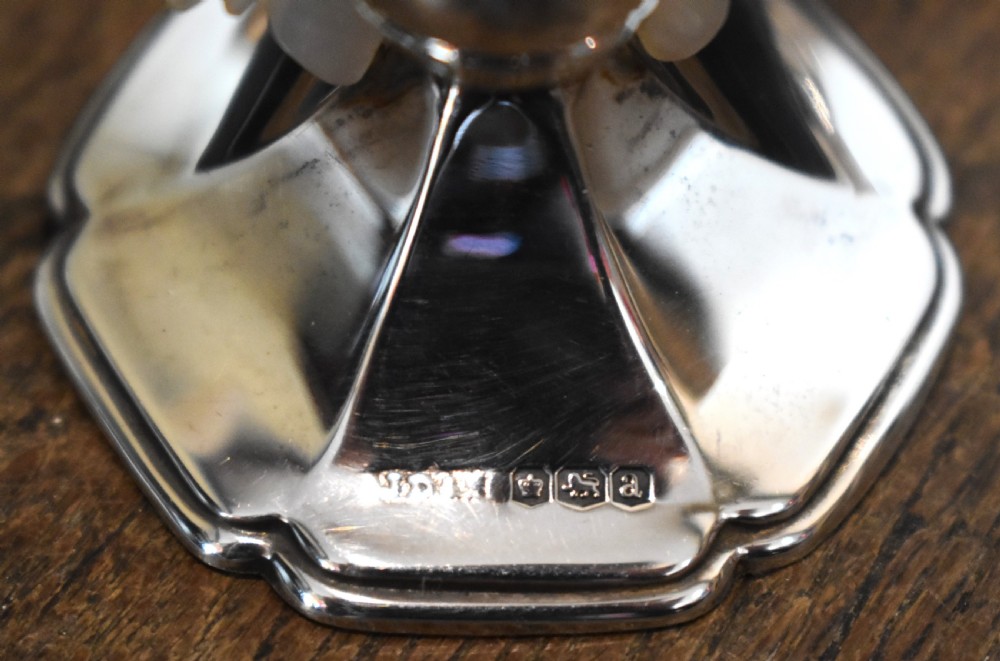 Unusual boxed pair of silver winged knife rests View IV