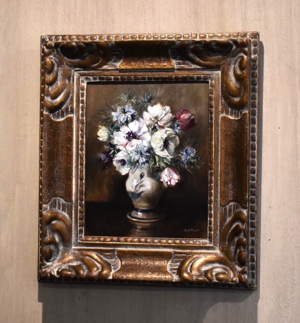 Scottish still life oil painting by Anne D Muir