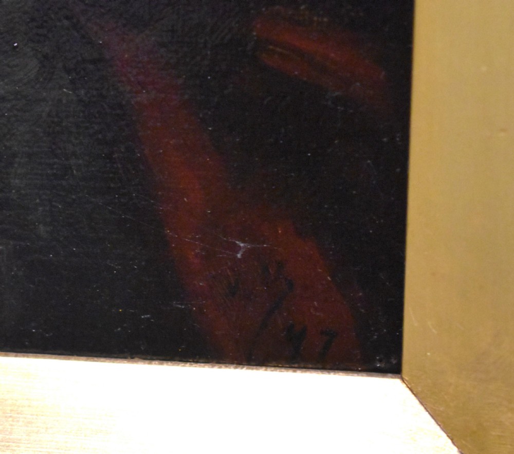  Oil portrait of an old man after Newlyn School View V