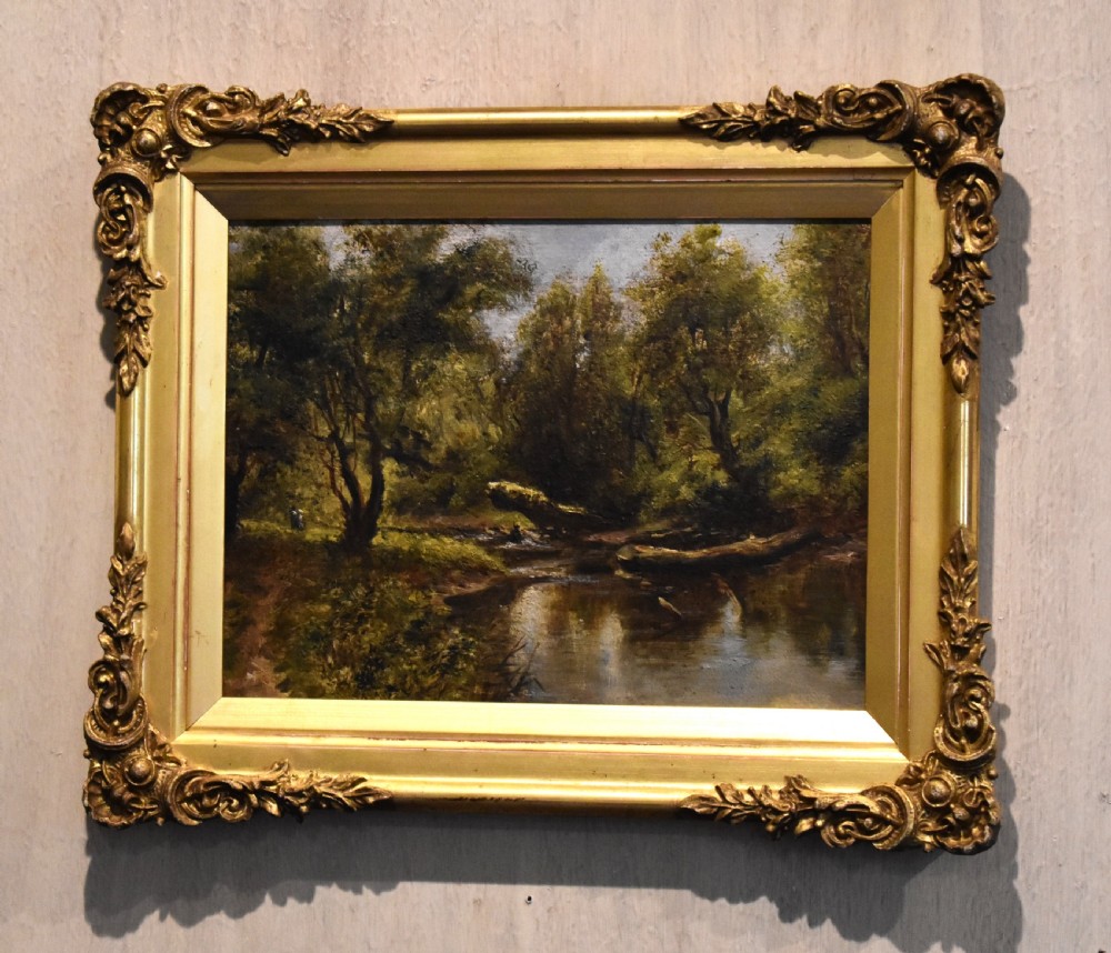 Miniature landscape oil painting by Charles Branwhite