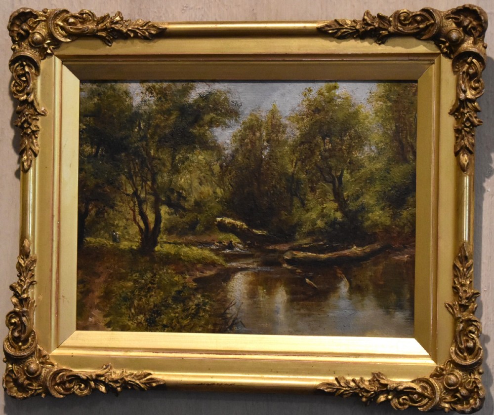 Miniature landscape oil painting by Charles Branwhite View II