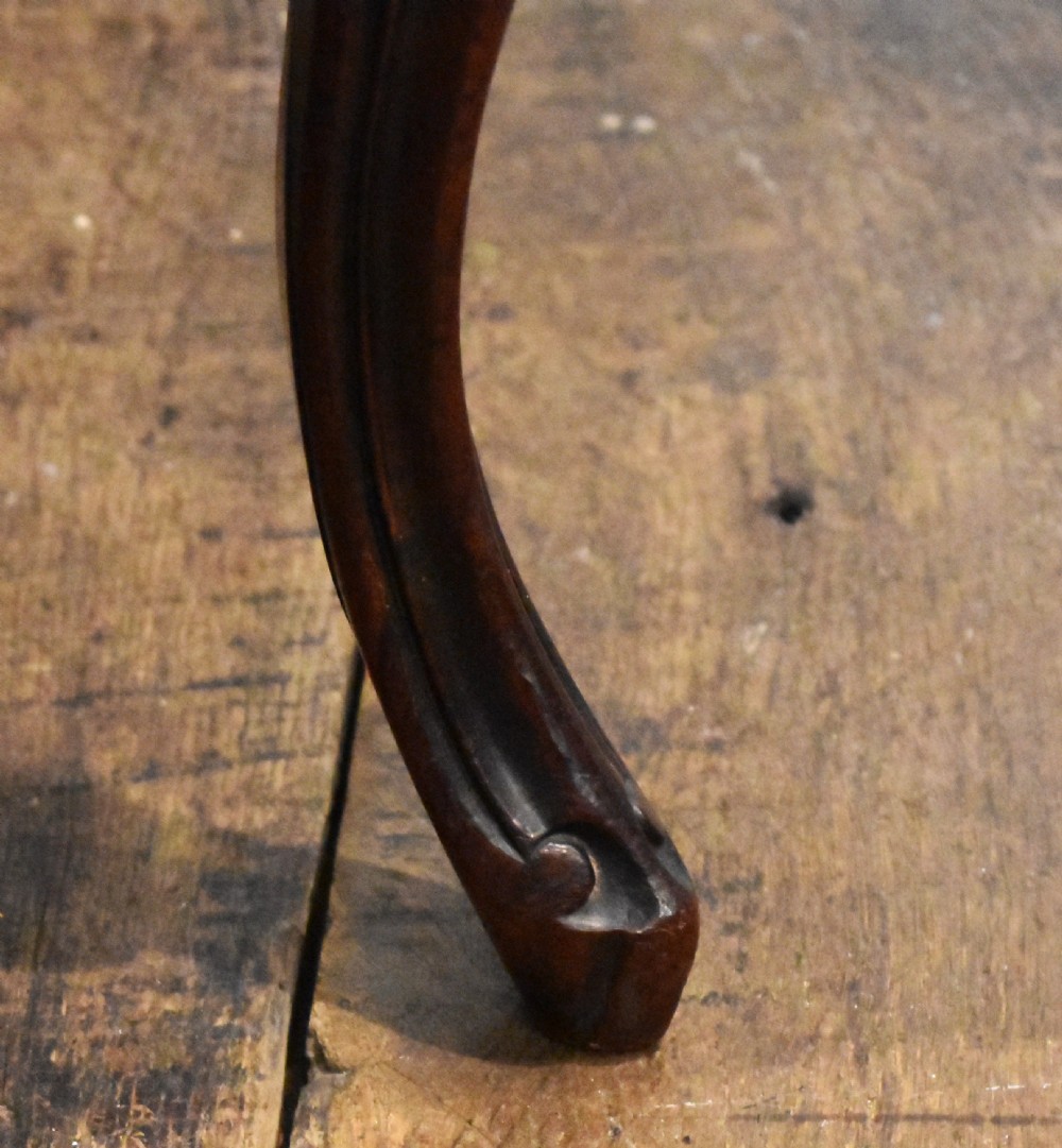 Victorian rosewood cabriole leg stool View IV