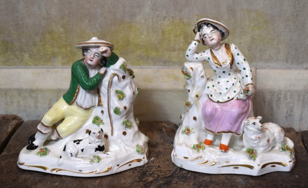 A pair of Staffordshire figures by Lloyd of Shelton