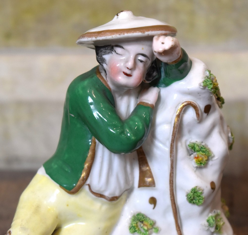A pair of Staffordshire figures by Lloyd of Shelton View VIII