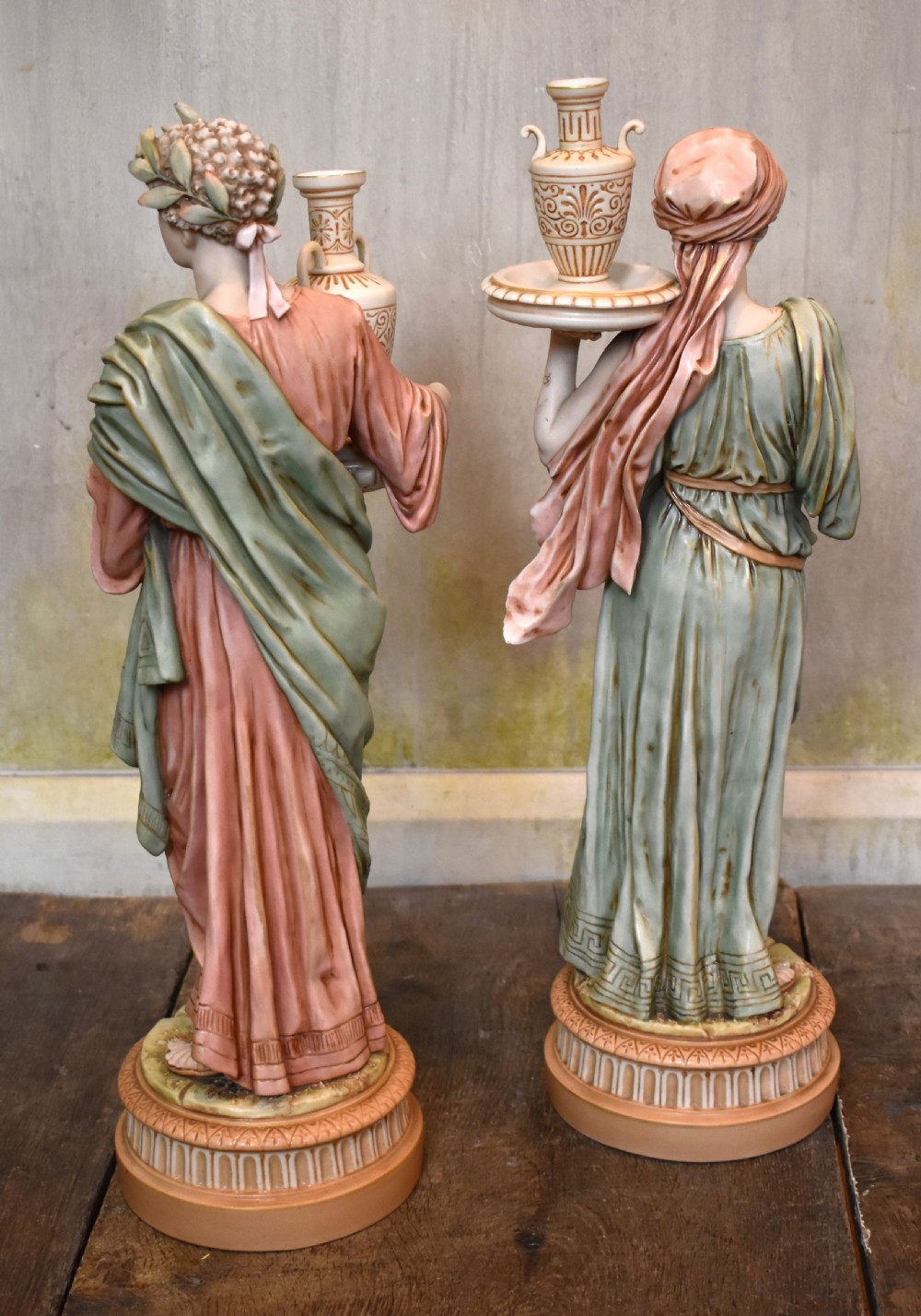 Superb large pair of Royal Dux figures View VII