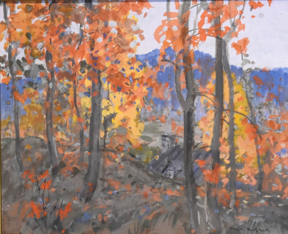 Pair of Canadian landscape paintings by Paul Alfred 1892-1959 View VIII