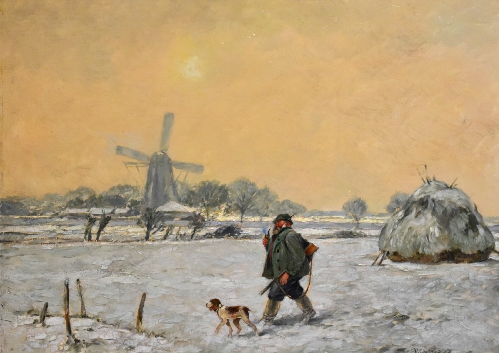 The Old Forester oil painting by Carl Pluckebaum 1880-1952 View IV