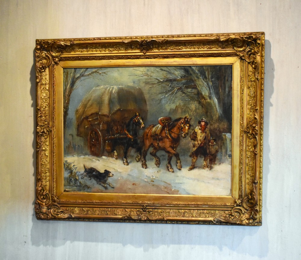 Oil painting by Harden Sidney Melville (1824-1894)