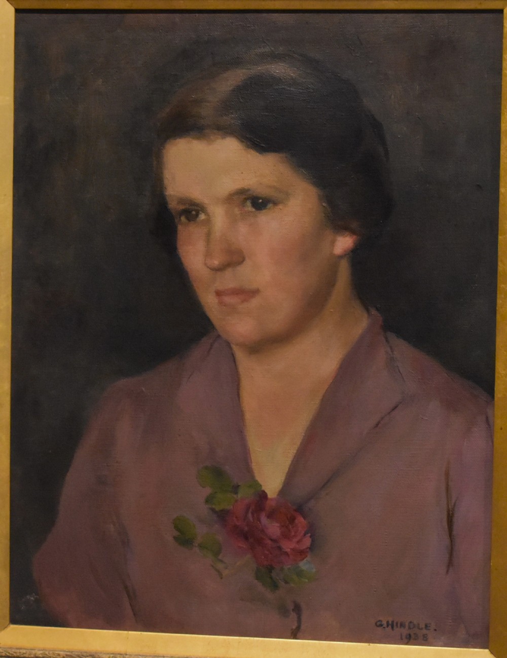 Portrait oil painting by Gertrude Hindle View IV