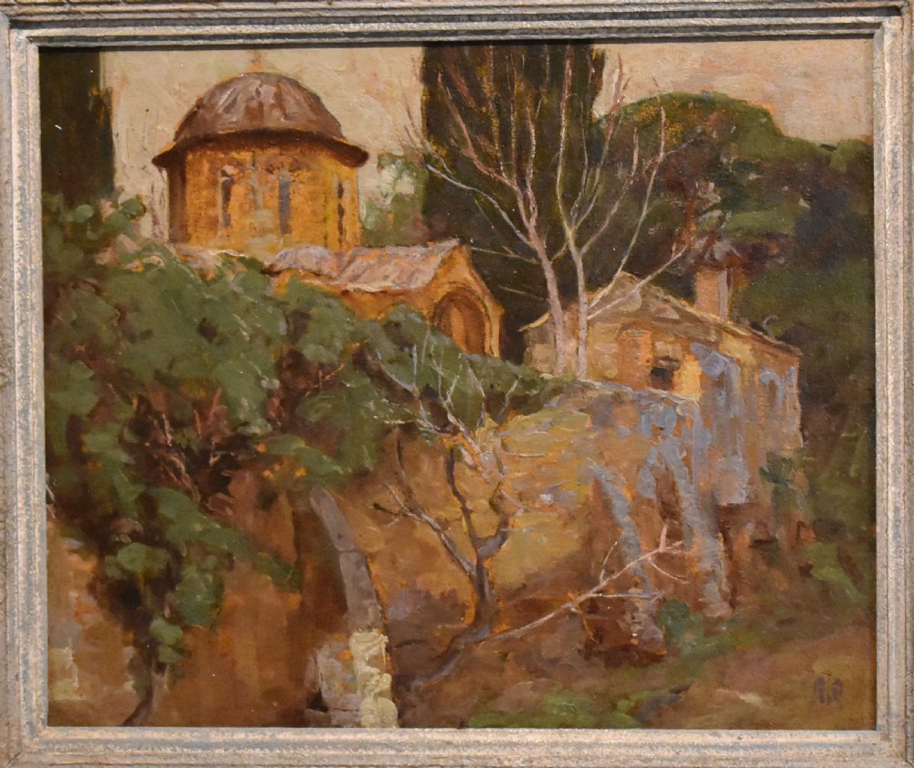Church in Athens oil painting by Alfred Wolmark View III