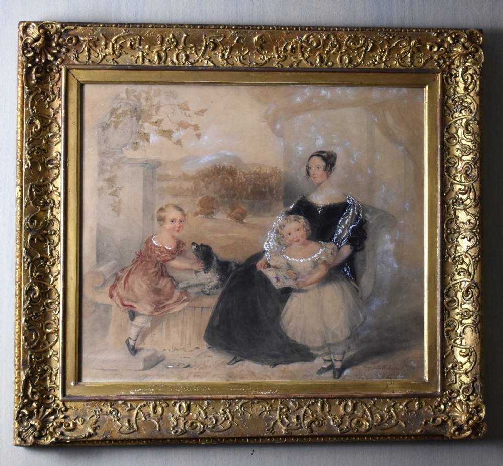 Pair of watercolour family portraits by James Holmes 1777-1860 View X