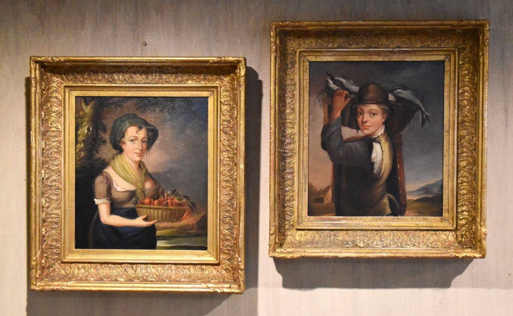 Pair of Georgian oil paintings